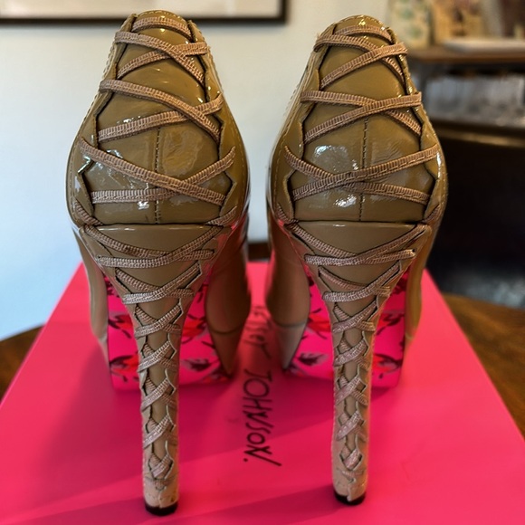 Betsey Johnson Dita Blush Platform Heels - Picture 4 of 10